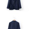 Mens Relaxed Linen Blazer Casual Breathable Spring Fall Multi-Pocket