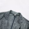 Mens Linen Casual Blazer Loose Fit Breathable Multi Pocket