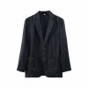 Mens Relaxed Linen Blazer Casual Breathable Spring Fall Multi-Pocket