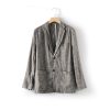 Mens Linen Casual Blazer Loose Fit Breathable Multi Pocket