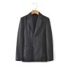 Mens Linen Blazer Loose Fit Breathable Multi-Pocket