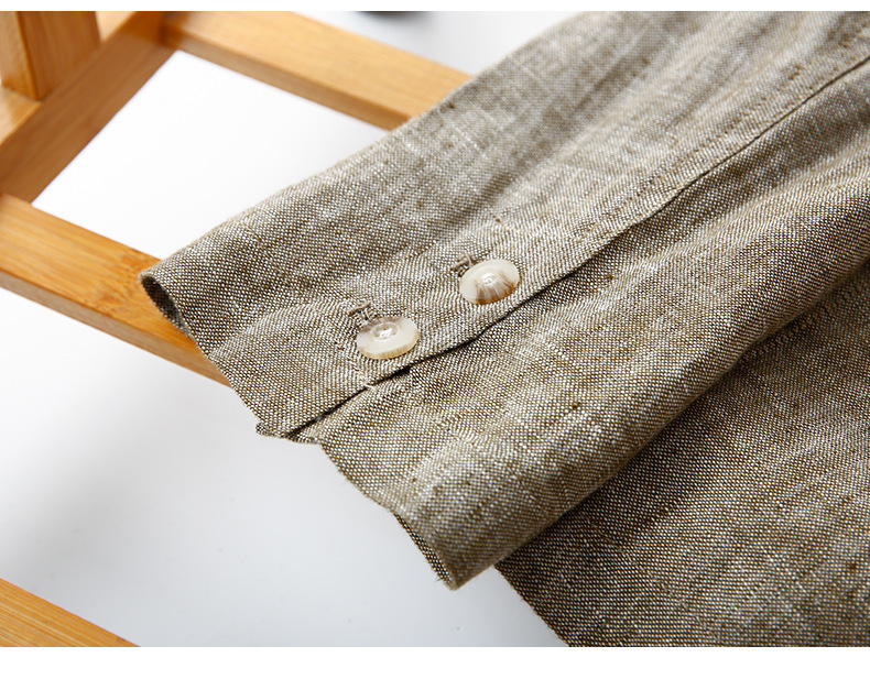 Mens Linen Blazer Breathable Loose Fit Khaki Multi Pocket Casual Jacket