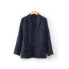 Mens Linen Casual Blazer Loose Fit Breathable Multi Pocket