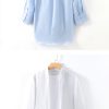 Mens Minimalist Linen Shirt 3/4 Sleeve V-Neck Breathable Sandwash
