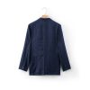 Mens Relaxed Linen Blazer Casual Breathable Spring Fall Multi-Pocket